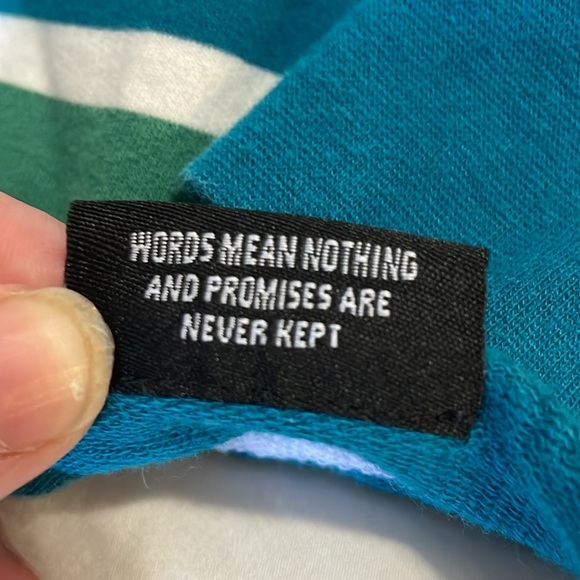 Zumiez | Broken Promises | “We Ain’t Homies”| Green/Blue |Crop Hoodie| Size M - Picture 16 of 16